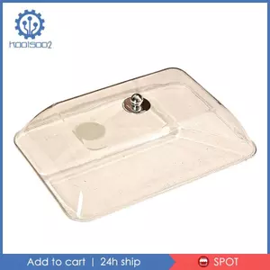 Bánh Mái Vòm Trong Suốt Bánh Đĩa Bao Hình Chữ Nhật Bánh Đĩa Phục Vụ Nắp Đĩa Chất Liệu PP Có Tay Cầm Cho Quán Cà Phê Sự Kiện Phụ Kiện