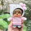 PS1 MONCHHICHI x Hello Kitty Plushie Móc Khóa Dễ Thương Áo Khoác Mini Túi Búp Bê Quyến Rũ Mặt Dây Chuyền Quà Tặng SP1