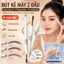 🔥Giá sốc🔥Lên màu rõ không lem bút kẻ mày 2 đầu|Bút kẻ mày 3D chống nước tự nhiên|Bền màu lâu trôi bút kẻ mày mờ ảo