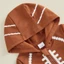 Áo Hoodie bé trai áo liền quần họa tiết bóng bầu dục Dây kéo dài tay áo liền quần mùa thu