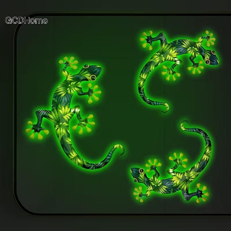 GCDHome Glow Geo Stiers Huỳnh Quang Có Thể Tháo Rời Chống Thấm Nước Đề Can Cho Chậu Rửa Thủy Tinh Bồn Rửa Nước Bồn Cầu Đèn Ngủ Trang Trí Phòng Tắm HOT