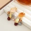 Bông tai Dangle FUJIZOU, Bông tai tua rua hình phóng đại, Nhựa cổ điển Y2K Bohemian Trang sức nữ