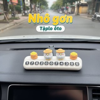 Xe Ô Tô Tạm Thời Đỗ Xe Biển Số Bảng Điều Khiển Gà Dễ Thương Hiển Thị Điện Thoại Số Có Thể Tháo Rời Trang Trí