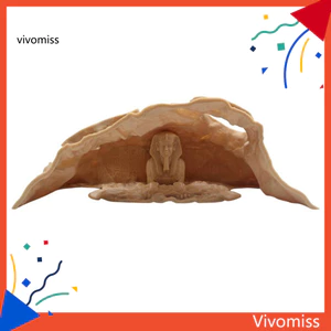 Hang Đường Hầm Bể Cá Pharaoh Ai Cập Trang Trí Bể Cá Có Cổng Xem – Betta Pleco Tôm Nơi Trú ẩn Dưới Sỏi Cho Bể Cá Nước Ngọt Nơi Trú ẩn Cá Nhỏ