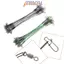 TMOY 10 Chiếc 10 / 15 / 20 / 25 / 30CM Dây Thép Chống Cắn Dây Xích Mồi Fishhook Dòng Dấu Vết Dây Lãnh Đạo Với Phụ Kiện Mồi Câu Cá Xoay TMOY