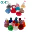 GHX 10 Cái 3.5CM Hỗn Hợp Len Sợi Mini Mũ Mũ Mũ Quần Áo Búp Bê Thủ Công Chất Liệu VN