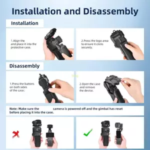 Vỏ Camera bảo vệ btsg cho Pocket 4 Gimbals Lens Cover có vòng treo