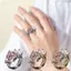 Nhẫn Bướm AWNGD, Phụ Kiện Trang Sức Thủ Công Nhẫn Vintage, Quà Tặng Không Phai Màu Trang Trí Ngón Tay