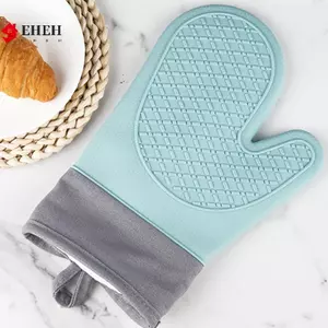 Găng tay cách nhiệt silicon chống bỏng nhà bếp Thiêned chống bỏng đặc biệt Lò nướng chịu nhiệt độ cao VN