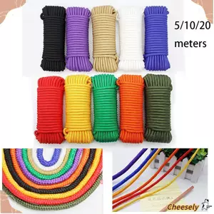 CHEESELY 5 / 10 / 20 Mét Paracords 550 Dây 10 Màu Dụng Cụ Ngoài Trời 5 / 10 / 20 Mét Chiều Dài Dây Lều Dây