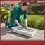 COD DIY tái sử dụng hình chữ nhật bê tông đường dẫn Maker khuôn cho vườn Lawn Patio lối đi
