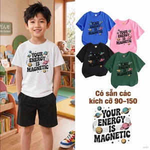 Áo thun bé trai học sinh tiểu học mềm mại phong cách Hàn Quốc