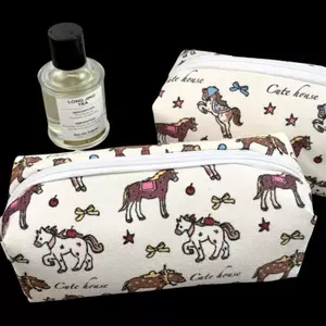 # HB # 1 Cái Hộp đựng bút chì Pony dễ thương sáng tạo Túi đựng bút chì lưu trữ dung lượng lớn Túi đựng văn phòng phẩm đa chức năng.