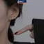 MAKY 3 Cái / bộ Kim Cương Trái Tim Tình Yêu Bông Tai Nữ Mini Tinh Tế Bông Tai Trang Sức VN