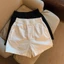 Quần Short NICOLOO Dành Cho Nữ, Quần Short Mùa Hè Eo Co Giãn Eo Cao, Thoải Mái Thoáng Khí Một Dây Rộng Chân Trắng Quần Short Mặc Mùa Hè
