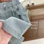 Phiên bản Hàn Quốc (90-140) Quần yếm Denim mềm mỏng thời trang phong cách mới mùa hè