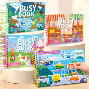 Handmade Yên Tĩnh Rách Xếp Hình Rách Sách Giảng Dạy bookdiy 6 Tuổi 3 Nhãn Dán Sách bận rộn Đồ Chơi Sớm bận rộn