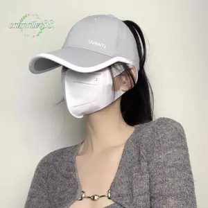 Mũ bóng chày đuôi ngựa cao CATMALLER88, Mũ mỏ vịt chống nắng rỗng khô nhanh, Mũ lưỡi trai thoáng khí chống tia cực tím màu trơn thời trang