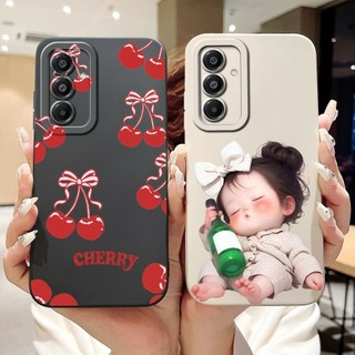 Dành Cho Samsung Galaxy A17 2025 Ốp Lưng Hoạt Hình Dễ Thương Mèo Mềm Kẹo Silicon Bảo Vệ Ống Kính Cho Samsung A17 5G SM-A176B Vỏ