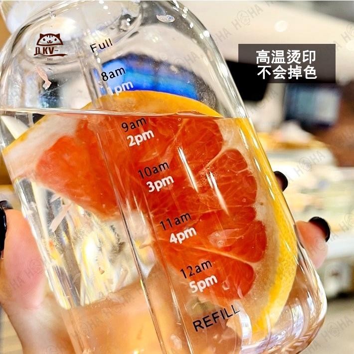 Bình nước nhựa Borosilicate có nắp đôi - Đồ uống thể thao & văn phòng