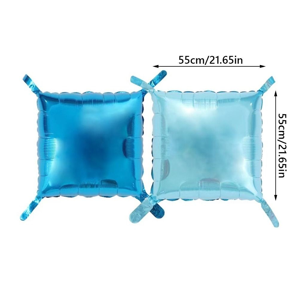 NORBORTO 25 Cái / bộ Bóng Bay Nền Tường, Bóng Bay Vuông Vuông Hai Mặt, Sáng Tạo Nhiều Màu Trang Trí Vật Dụng Vòng Hoa Bộ Bóng Treo Tường Phông Nền Ngày Lễ Tình Nhân