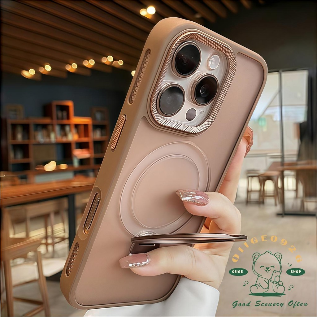 Cảm giác da 360 xoay khung từ tính Vỏ điện thoại iphone16 Pro Max 15 14 13 12 vỏ cho vỏ iPhone Vỏ mềm silicon TPU chống sốc