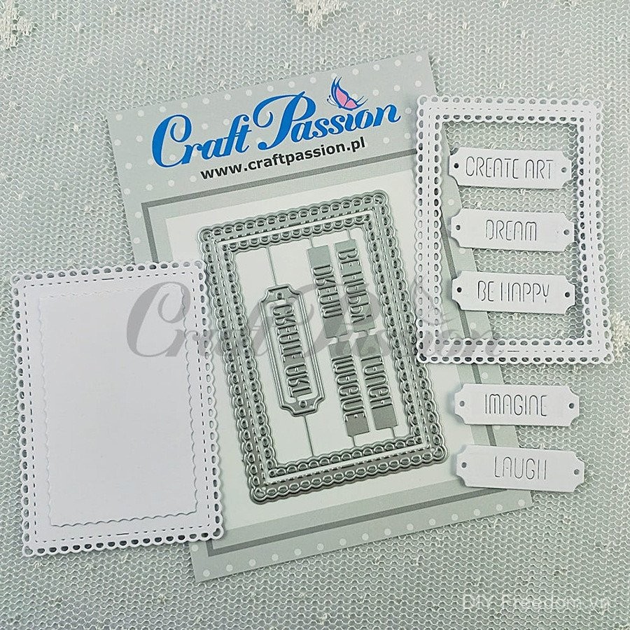 Khung Tem Kim Loại Thép Carbon Cắt Khuôn DIY Giấy Thủ Công Dập Nổi Khắc Mẫu Sổ Lưu Niệm Album Ảnh Thiệp Chúc Mừng Cắt Chết