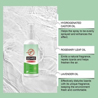 Thằn lằn Thuốc đuổi tắc kè 50ml Thuốc đuổi thằn lằn tự nhiên Chất tẩy rửa bò sát mạnh mẽ cho thú cưng Repel Repeller cho enmdavn