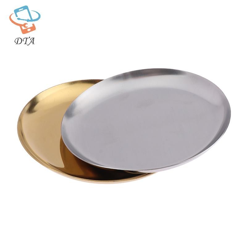 [DTA] Khay đựng đồ trang sức bằng kim loại phong cách sang trọng nhẹ Khay đựng đồ bằng thép không gỉ Ký túc xá Mỹ phẩm Trang trí tấm trang sức VN