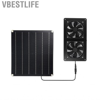 VBESTLIFE Quạt năng lượng mặt trời 20W Bảng ống xả kép cho gà Coop Greenhouse Shed Attic thông gió lưu thông không khí với hiệu quả cao phù hợp