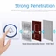 Chuông cửa không dây JUNYUE88US, Chuông cửa thông minh phạm vi 300M chống nước, Đèn LED âm lượng có thể điều chỉnh 5 âm lượng 60 chuông Chuông cửa chào mừng căn hộ