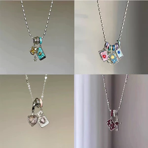 Retro Mặt Dây Chuyền & Vòng Tay Bộ Đôi - Biểu Tượng Mặt Trăng, Mặt Trời, Ngôi Sao - Trang Sức Thiết Kế Đặc biệt