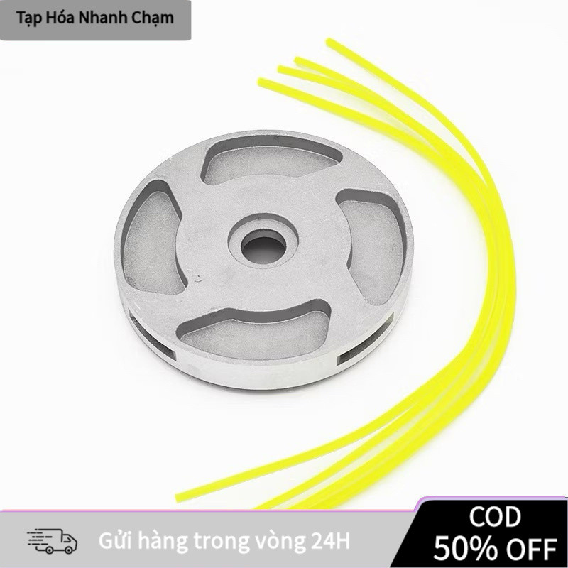 [COD] Đầu cắt cỏ xoáy hợp kim nhôm chắc chắn, dùng dây cước cắt sạch cỏ hiệu quả, độ bền cao, chống gỉ sét