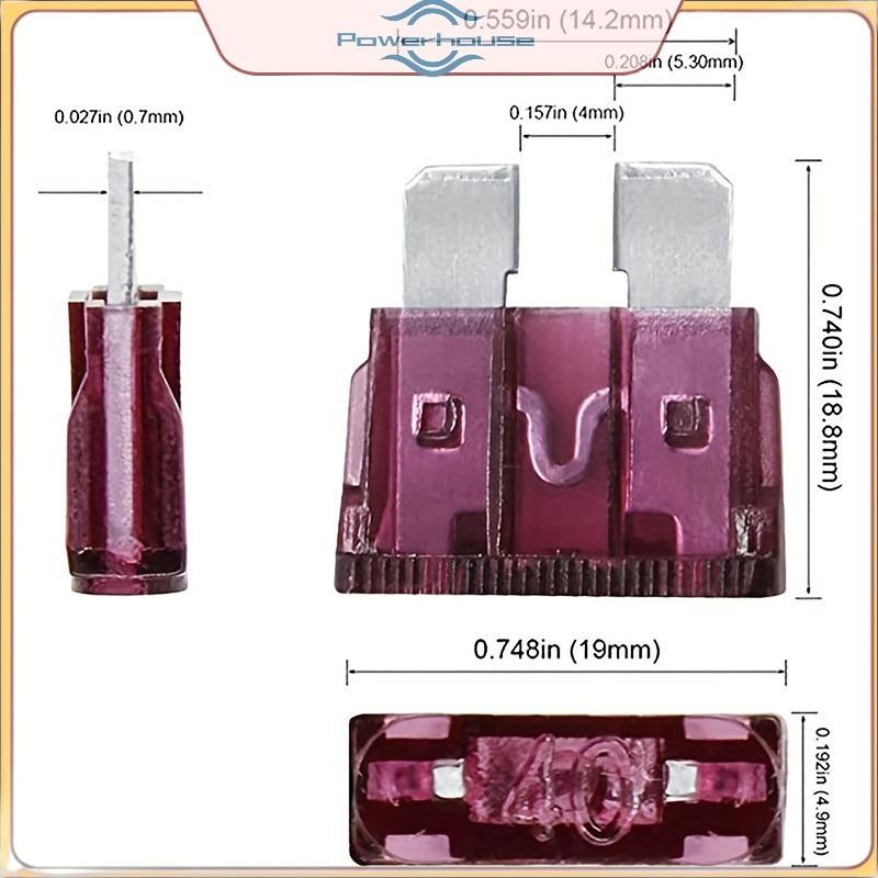 ĐIỆN 50 / 100 Chiếc Cầu Chì Ô Tô Bộ Các Loại Hồ Sơ Kích Thước Trung Loại Lưỡi Cầu Chì Xe Tải Ô Tô Tự Động 2-35A Cầu Chì Có Kẹp Hộp.