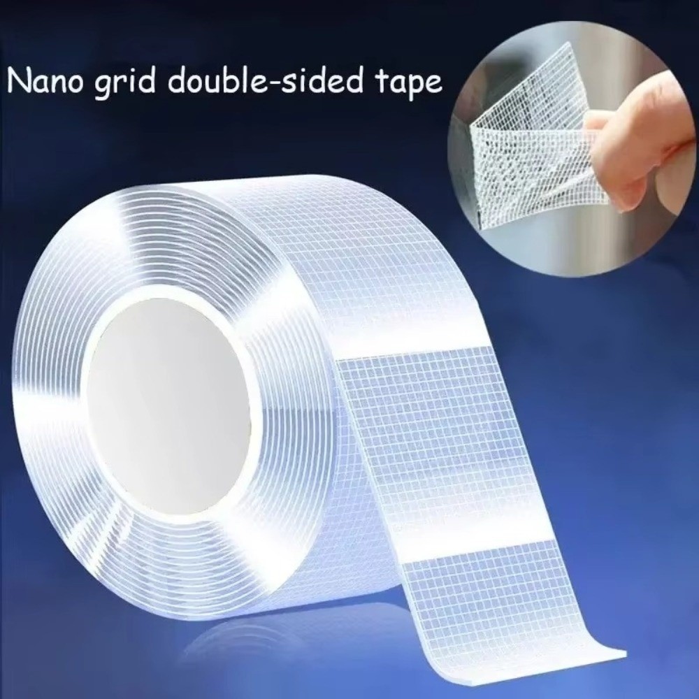 Keo dán hai mặt siêu mạnh YUUKII, Băng dính lưới nâng cấp 1 / 2mm, Dải băng không dấu vết có thể tháo rời có thể tháo rời chống thấm nước
