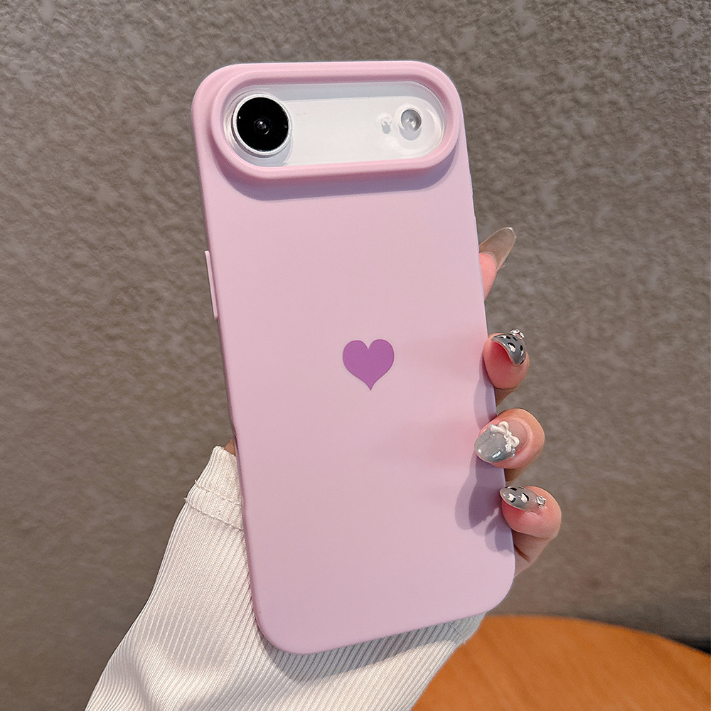 Ốp Điện Thoại Mềm Trái Tim Tình Yêu Cho iPhone 17ProMax 16Plus 15 14 13 12 11 Vỏ Chống Sốc