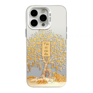 Ốp lưng iPhone họa tiết Cây Phát Tài - Cho iPhone 16/15/14/13/12/11 Pro Max/XR/XS Max