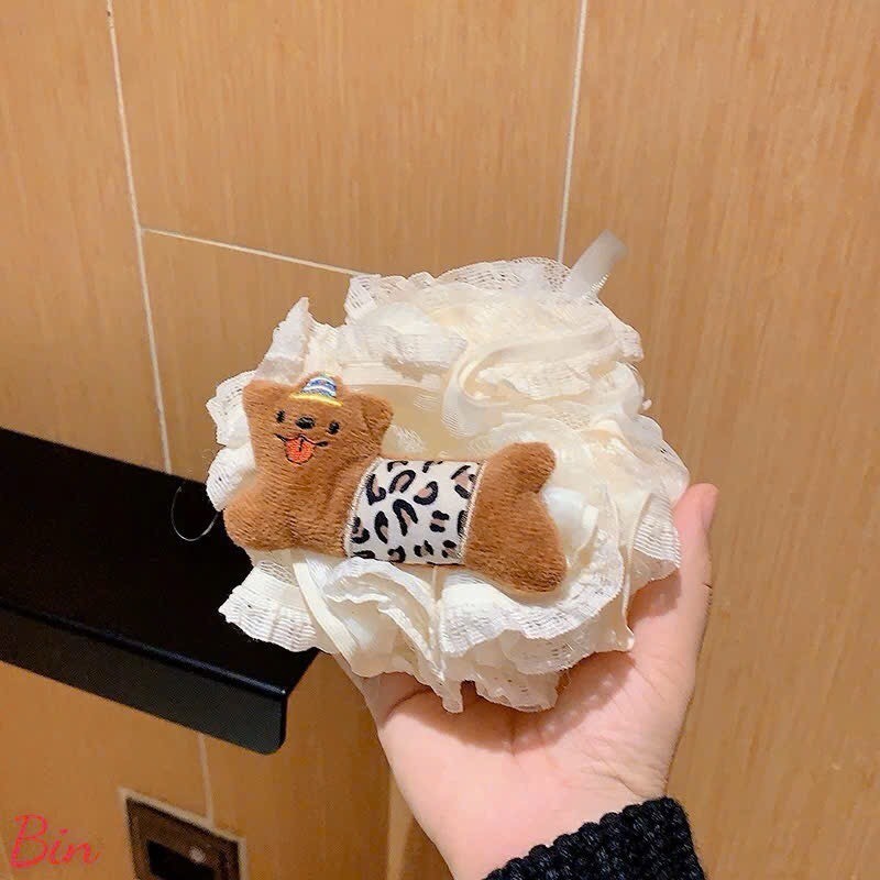 Bông tắm tạo bọt , bông tắm hình thú cute .tẩy tế bào chết chất liệu siêu mềm mại