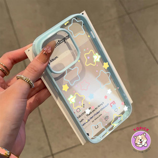 Doodle stars Phone Case for IPhone 16 15 14 13 12 11 Pro Max Acrylic Hard Shell Cover High Quality LBK