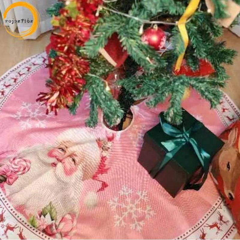 60cm Hồng Cây Giáng Sinh Váy Giáng Sinh Bông Tuyết Ông Già Noel Cây Váy Giáng Sinh Vui Vẻ Trang Trí Chúc Mừng Năm Mới