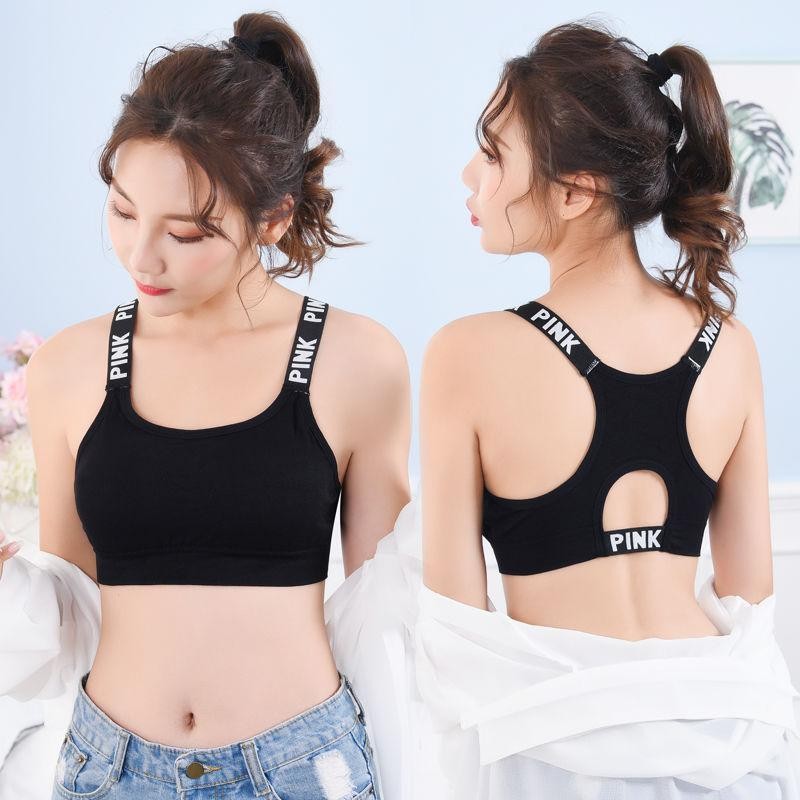 Quần Lót Thể Thao Không Dây & Áo Ngực Chống Sóc, Phong Cách Hàn Quốc, Perfect Cho Sinh Viên Tập Yoga Hoặc Chạy Bộ