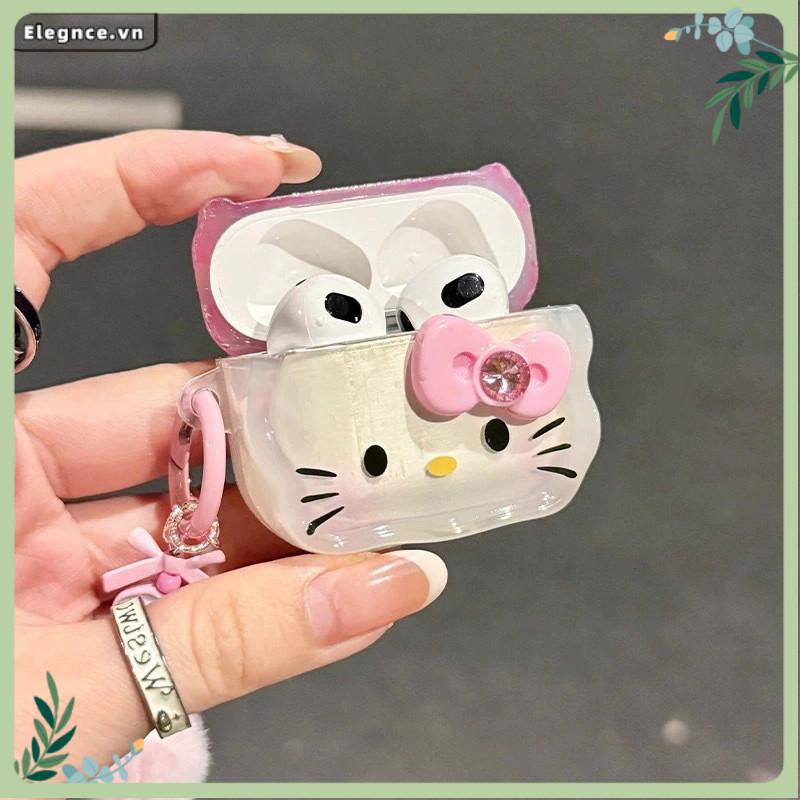 【Elevn】Vỏ bảo vệ tai nghe Bow KT Vỏ mềm thích hợp cho Airpods Pro2/Airpods 3/Airpods 4 chống rơi | BigBuy360 - bigbuy360.vn