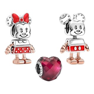 ❈ ❈ Hearts Charm DIY Vòng tay Đồ trang trí Trang sức Mạ bạc S925