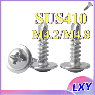 Vít tự khoan đầu dù inox 410,Đinh ốc vít ,Vít răng thưa inox 304 Vít bắn gỗ đầu dù M4.2 / M4.8 * L13-50mm [LXY-CB-1]