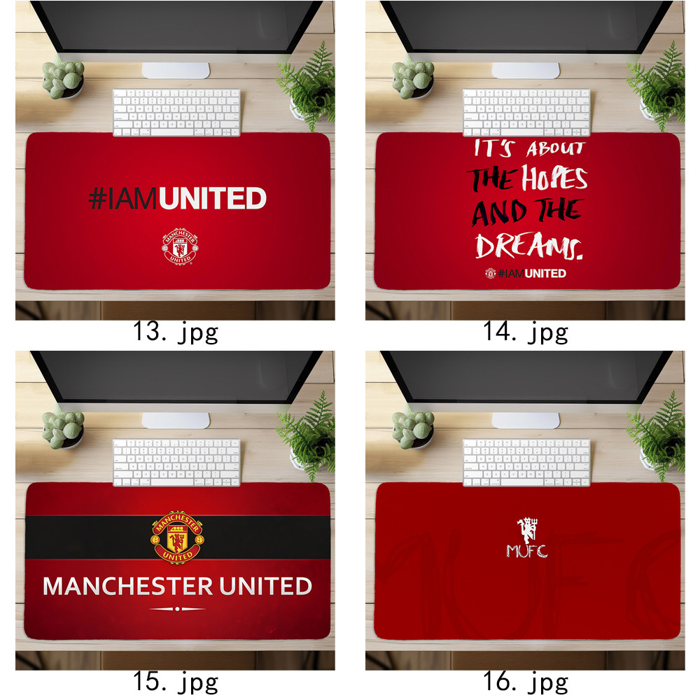 Tấm lót chuột Logo Manchester United FC In nghệ thuật Bàn phím máy tính Bàn phím (60x30cm / 80x40cm)