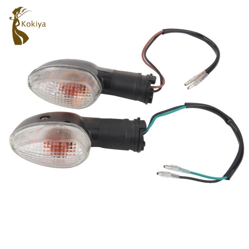1 Cặp Đèn báo rẽ màu hổ phách phía trước phía sau cho YAMAHA YZF R1 R6 FZ1 FZ6
