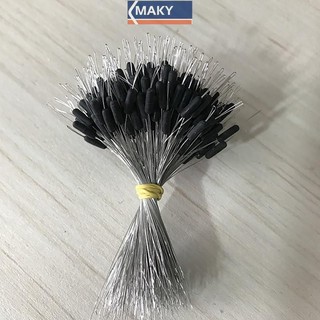 Onetimingcool 300 Cái / lốc Phao Cao Su Chặn Câu Cá Bobber Chặn Phao Hình Trụ Không Gian B VN