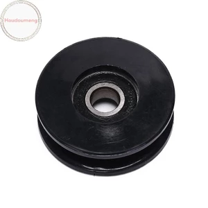 Hooudou 50mm màu đen - Máng ròng rọc bánh xe cáp chống mài mòn cho tập gym