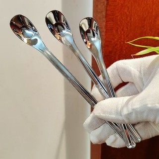 304 Phôi Thìa Inox Cấp Thực Phẩm Cho Bé Ăn Thìa Tráng Miệng Chim Tổ Thìa Lưu Niệm Mật Ong Thìa 6FBR