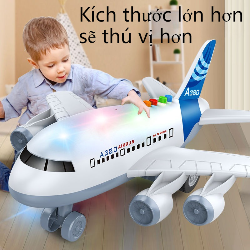 Đồ Chơi Máy Bay Airbus A380,Phiên Bản Pin,tặng Kèm 8 Xe Hợp Kim,Đồ Chơi Trẻ Em